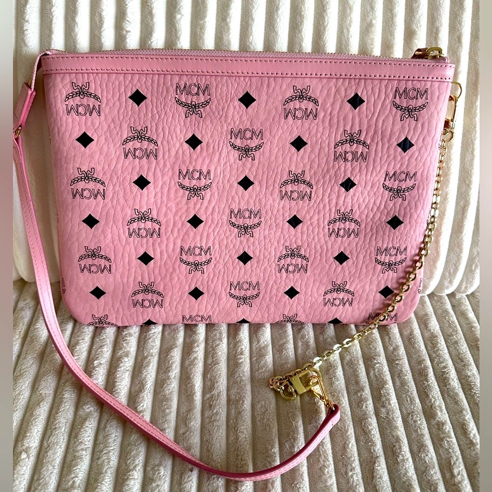 💖SOLD💖 MCM PINK POUCH IN VISETOS ORIGINAL - Picture 9 of 9